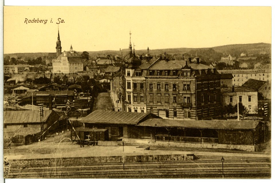 15227-Radeberg-1912-Blick auf Radeberg-Brück & Sohn Kunstverlag