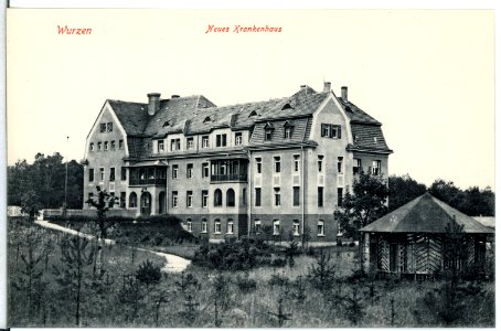 15090-Wurzen-1912-Neues Krankenhaus-Brück & Sohn Kunstverlag