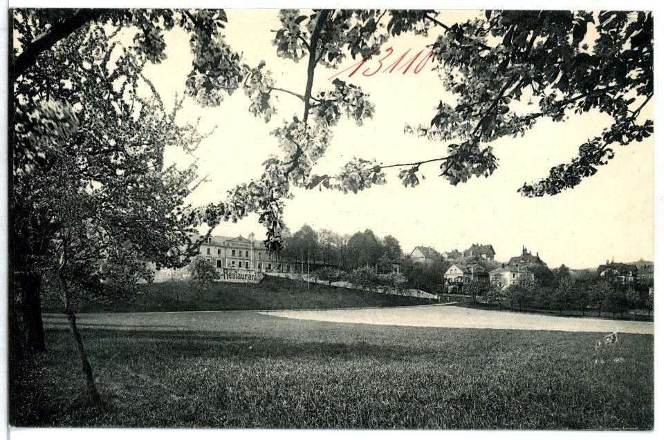 13110-Cossebaude-1911-Blick nach dem Bergrestaurant-Brück & Sohn Kunstverlag