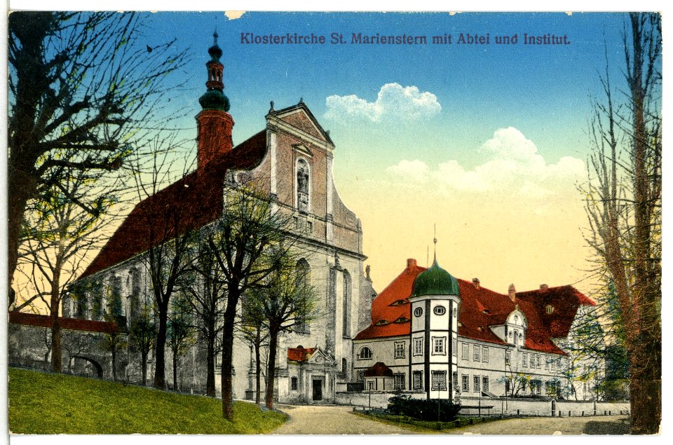 15370-Panschwitz-Kuckau-1913-Kloster Marienstern, Kirche mit Abtei und Institut-Brück & Sohn Kunstverlag