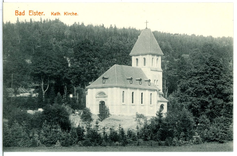 15363-Bad Elster-1913-Katholische Kirche-Brück & Sohn Kunstverlag