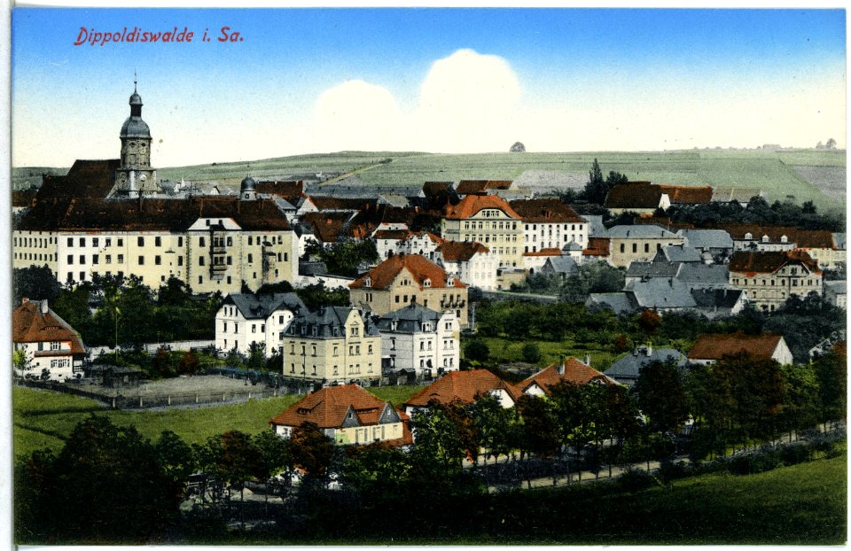 15113-Dippoldiswalde-1912-Blick auf Dippoldiswalde-Brück & Sohn Kunstverlag