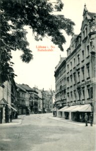 15097-Löbau-1912-Bahnhofstraße-Brück & Sohn Kunstverlag