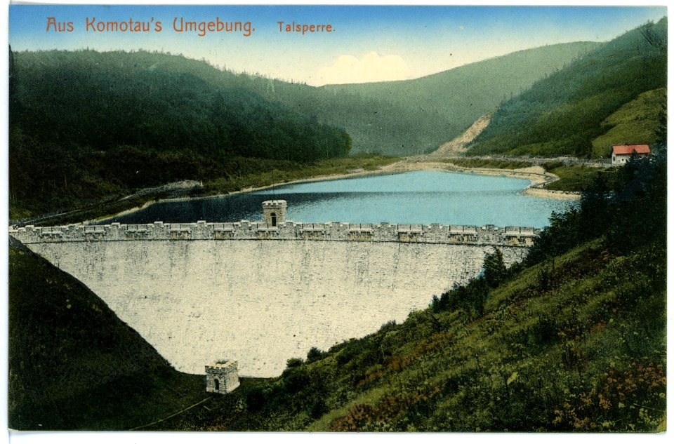 15563-Komotau-1913-Umgebung - Talsperre-Brück & Sohn Kunstverlag