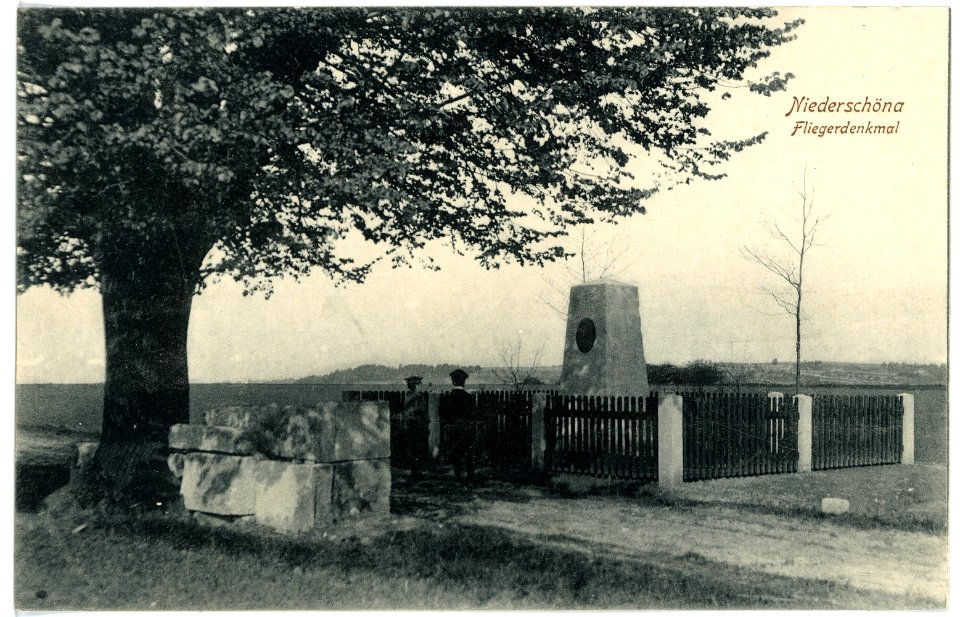 15587-Niederschöna-1913-Fliegerdenkmal-Brück & Sohn Kunstverlag