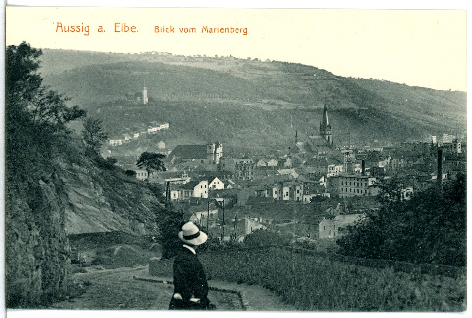 15372-Aussig-1913-Blick vom Marienberg-Brück & Sohn Kunstverlag