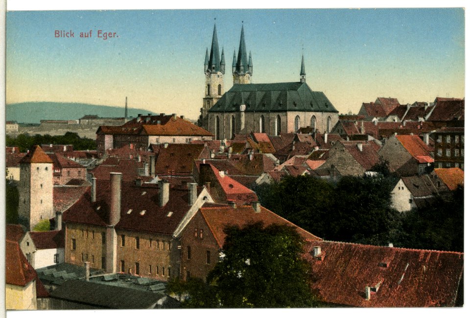 13386-Eger-1911-Blick auf Eger-Brück & Sohn Kunstverlag