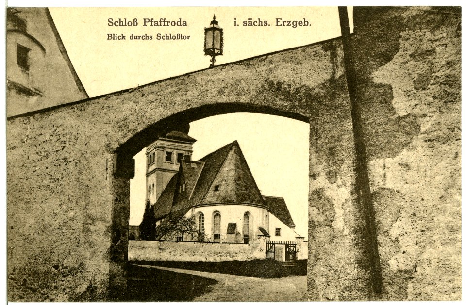 15071-Pfaffroda-1912-Schloß Pfaffroda-Brück & Sohn Kunstverlag
