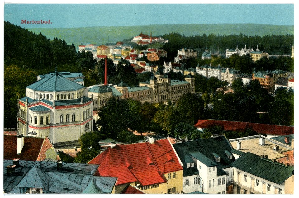 15507-Marienbad-1913-Blick auf Marienbad-Brück & Sohn Kunstverlag