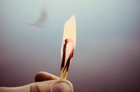 Match fire flame