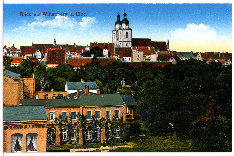 15148-Wittenberg-1912-Blick auf Wittenberg-Brück & Sohn Kunstverlag