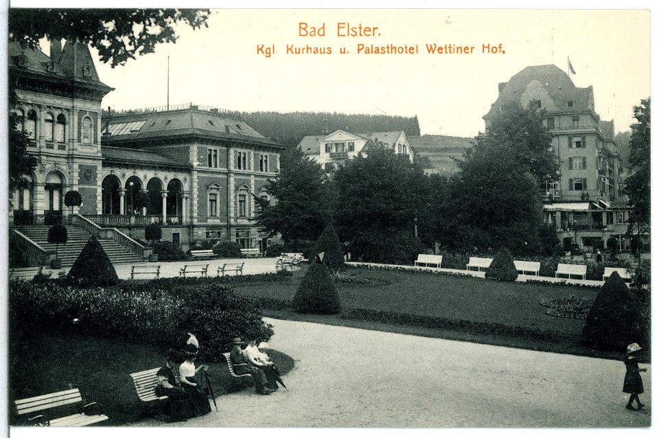 15235-Bad Elster-1912-Kurhaus und Palasthotel Wettiner Hof-Brück & Sohn Kunstverlag