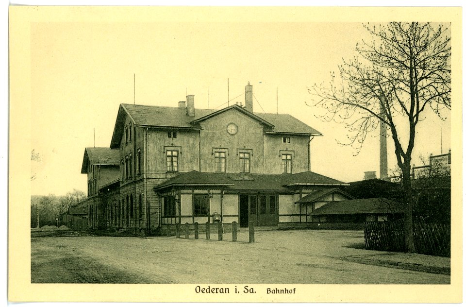 15625-Oederan-1913-Bahnhof-Brück & Sohn Kunstverlag