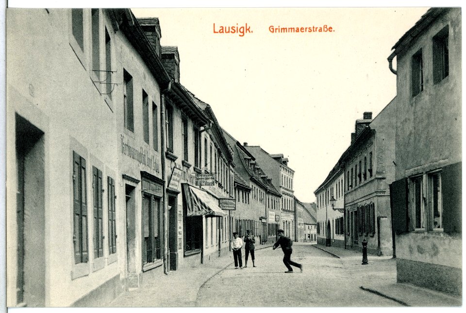 15126-Lausigk-1912-Grimmaer Straße-Brück & Sohn Kunstverlag
