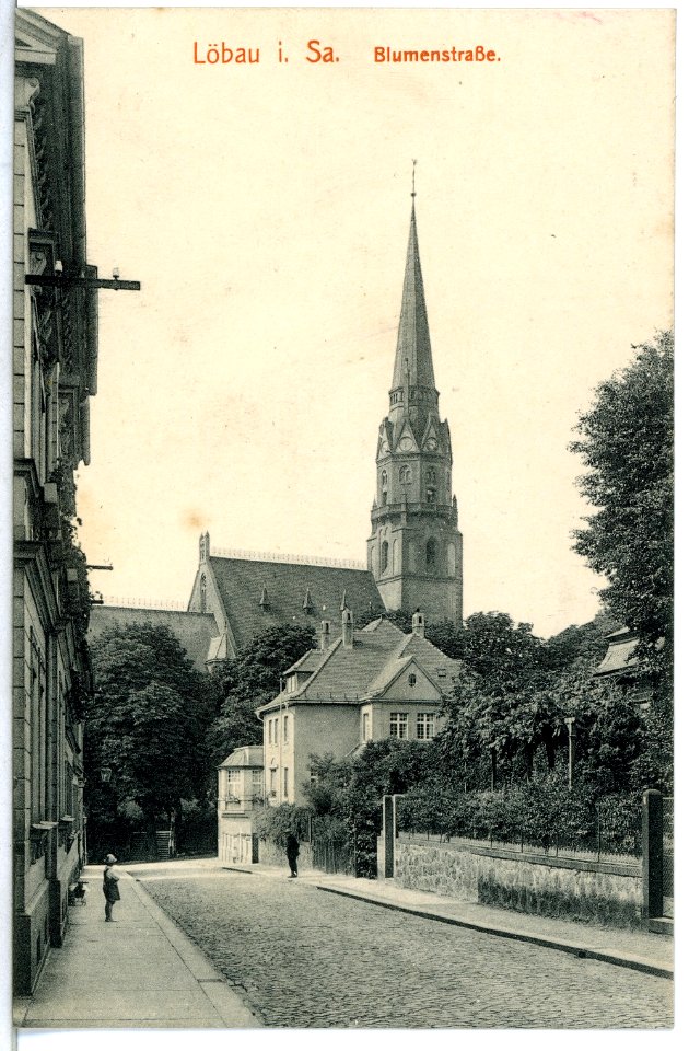 15119-Löbau-1912-Blumenstraße-Brück & Sohn Kunstverlag