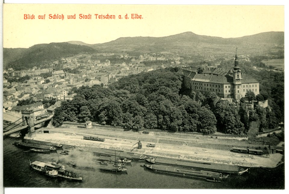 13369-Tetschen-1911-Stadt und Schloß-Brück & Sohn Kunstverlag