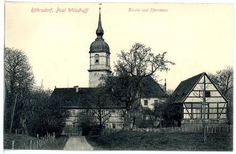 15658-Röhrsdorf-1913-Kirche und Pfarre-Brück & Sohn Kunstverlag