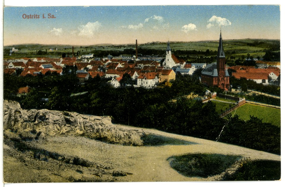 15192-Ostritz-1912-Blick auf Ostritz-Brück & Sohn Kunstverlag
