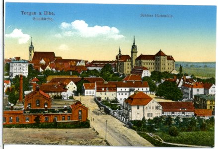 14356-Torgau-1912-Schloß Hartenfels und Stadtkirche-Brück & Sohn Kunstverlag