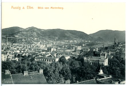 15371-Aussig-1913-Blick vom Marienberg-Brück & Sohn Kunstverlag
