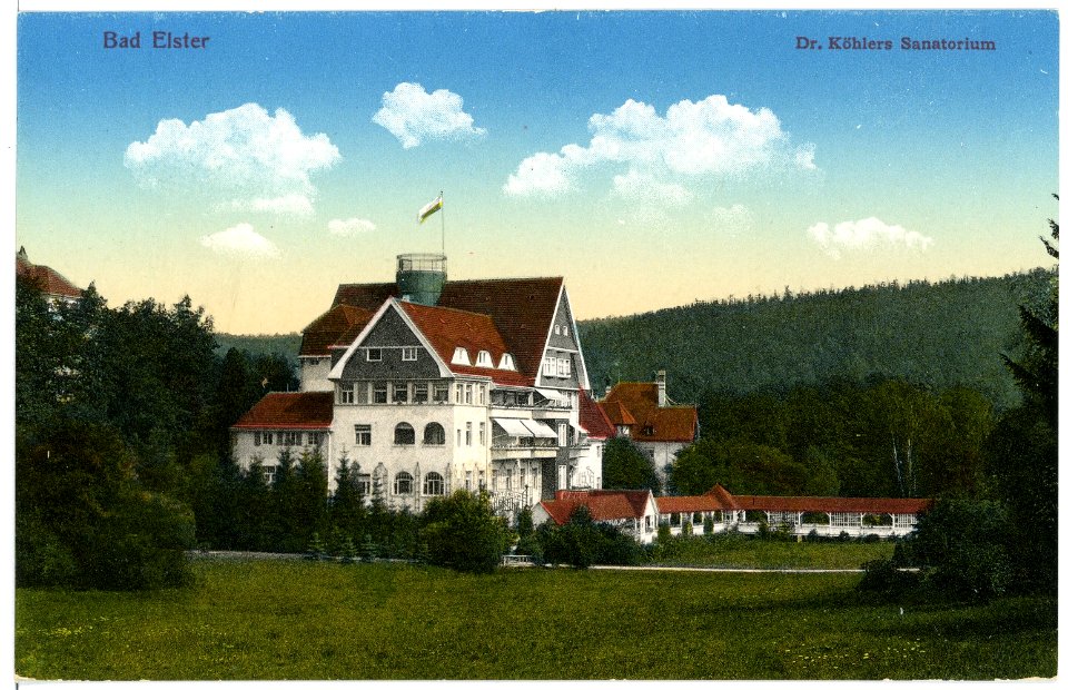 15473-Bad Elster-1913-Dr. Köhler Sanatorium-Brück & Sohn Kunstverlag