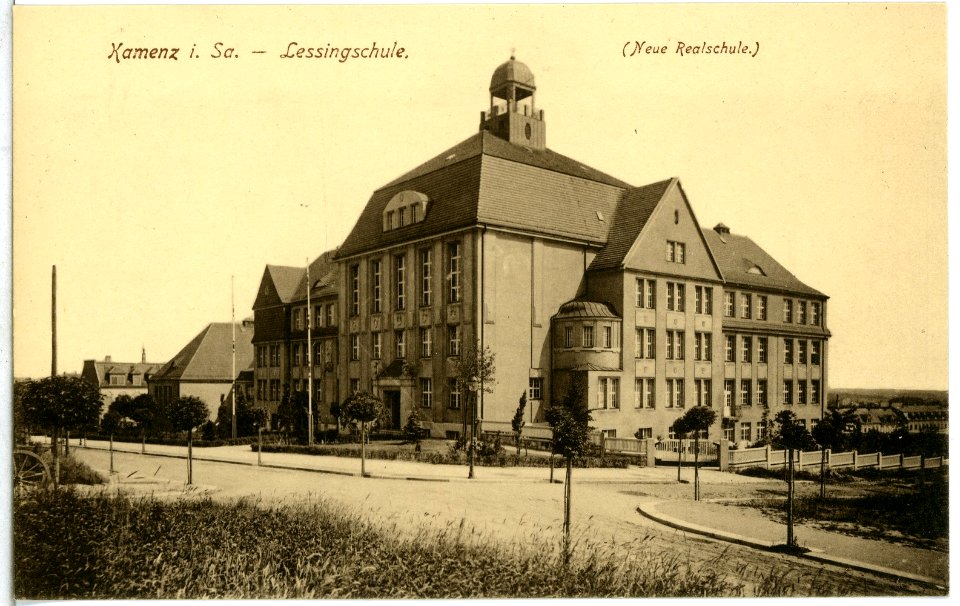 14952-Kamenz-1912-Lessingschule-Brück & Sohn Kunstverlag