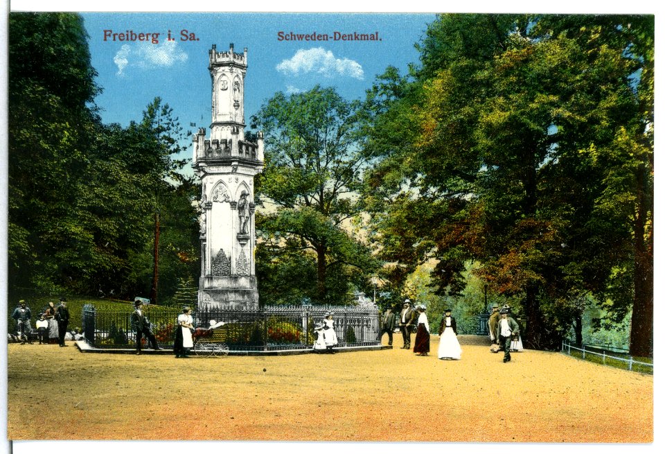 15325-Freiberg-1913-Schwedendenkmal-Brück & Sohn Kunstverlag