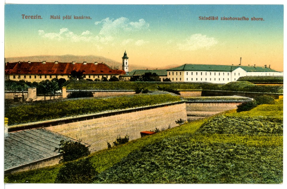 15485-Theresienstadt-1913-Kleine Infanterie-Kaserne-Brück & Sohn Kunstverlag