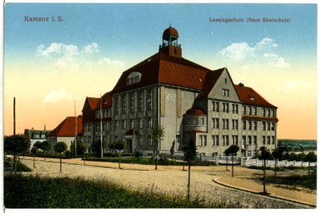 15388-Kamenz-1913-Lessingschule-Brück & Sohn Kunstverlag