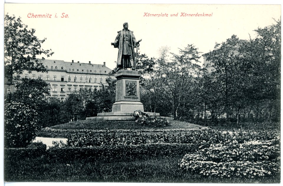 15609-Chemnitz-1913-Körnerdenkmal und Platz-Brück & Sohn Kunstverlag