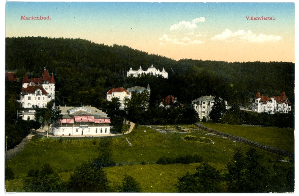 15505-Marienbad-1913-Villenviertel-Brück & Sohn Kunstverlag