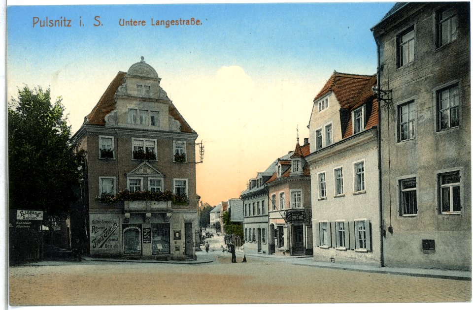 15002-Pulsnitz-1912-Untere Langestraße-Brück & Sohn Kunstverlag