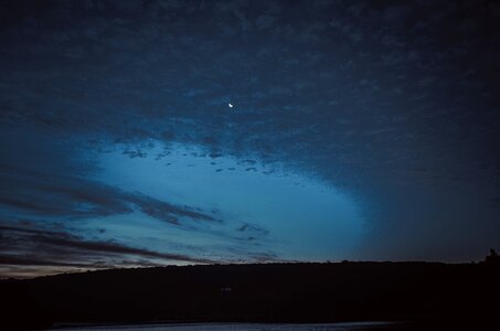 Sky dark evening