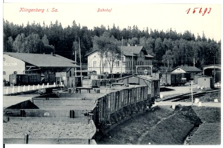 15693-Klingenberg-1913-Bahnhof-Brück & Sohn Kunstverlag