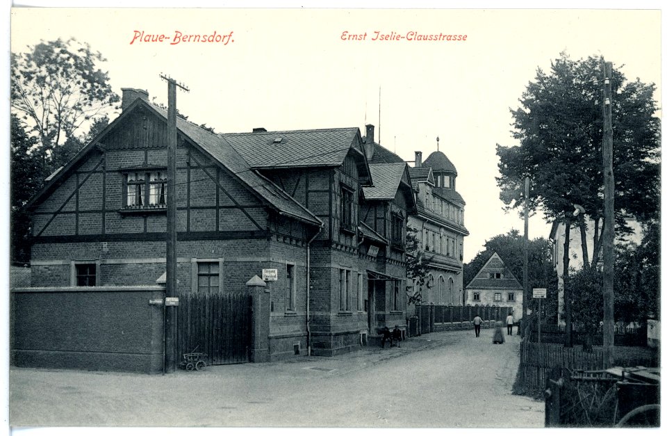 15994-Plaue-Bernsdorf-1913-Ernst Iselie Clausstraße-Brück & Sohn Kunstverlag