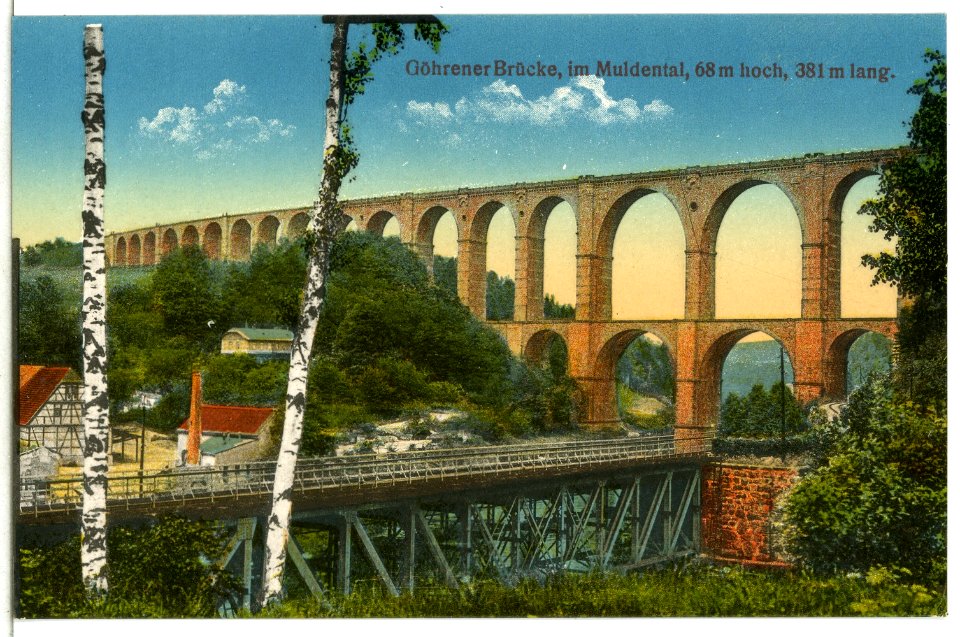 15396-Göhren (Wechselburg)-1913-Brücke-Brück & Sohn Kunstverlag