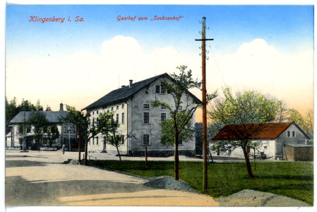 15694-Klingenberg-1913-Gasthof zum Sachsenhof-Brück & Sohn Kunstverlag