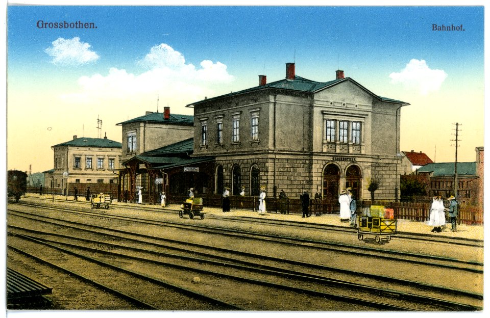 15513-Großbothen-1913-Bahnhof-Brück & Sohn Kunstverlag