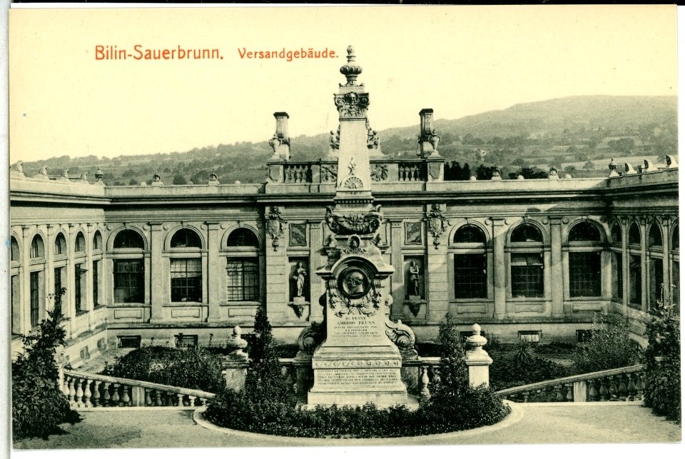14297-Bilin-1912-Sauerbrunn - Versandgebäude-Brück & Sohn Kunstverlag