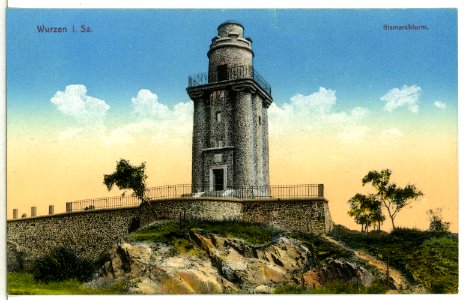 15139-Wurzen-1912-Bismarckturm-Brück & Sohn Kunstverlag