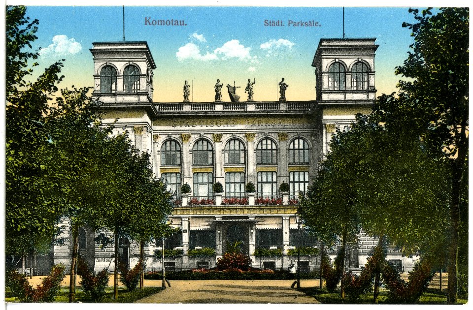 15409-Komotau-1913-Städtische Parksäle-Brück & Sohn Kunstverlag