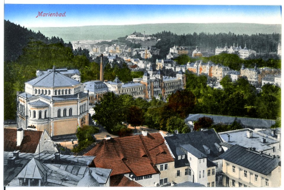 15480-Marienbad-1913-Blick auf Marienbad-Brück & Sohn Kunstverlag