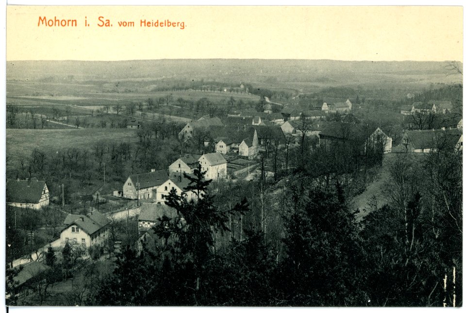 15491-Mohorn-1913-Blick auf Mohorn vom Heidelberg-Brück & Sohn Kunstverlag