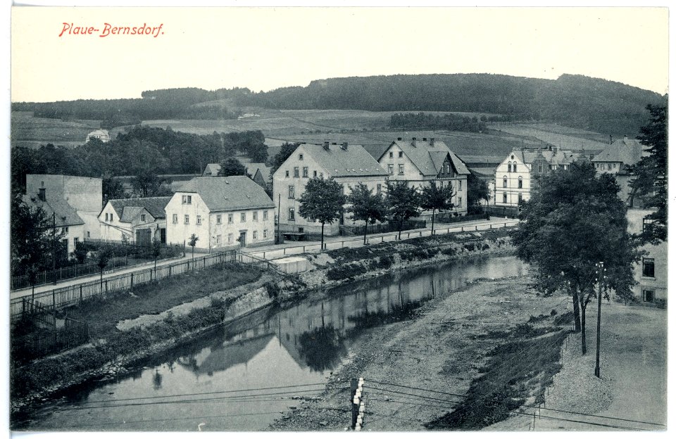 15992-Plaue-Bernsdorf-1913-Blick auf Plaue-Bernsdorf-Brück & Sohn Kunstverlag