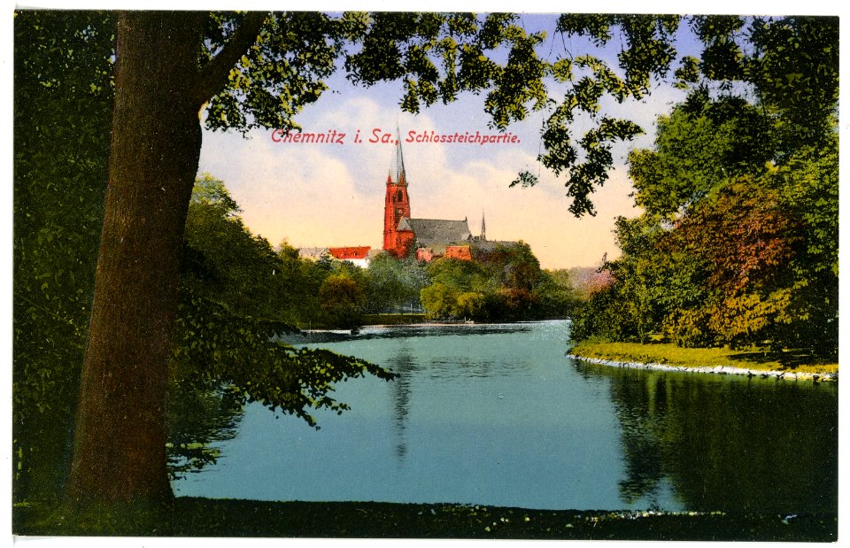 15759-Chemnitz-1913-Schloßteich-Brück & Sohn Kunstverlag