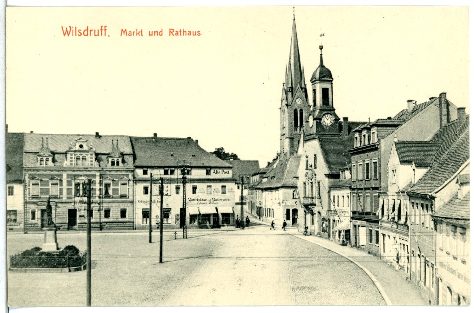 14274-Wilsdruff-1912-Markt und Rathaus-Brück & Sohn Kunstverlag