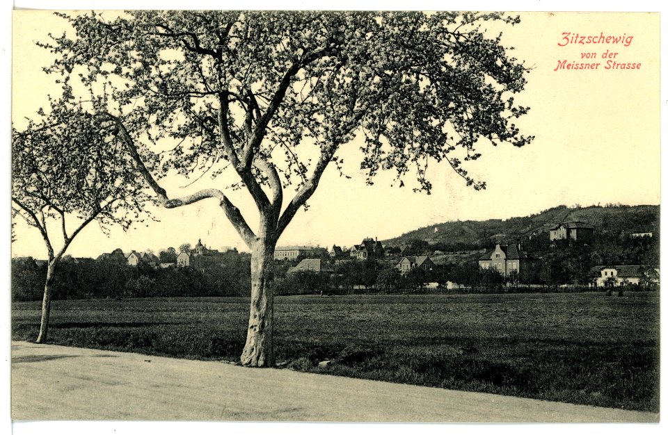 15674-Radebeul-1913-Zitzschewig - von der Meißner Straße-Brück & Sohn Kunstverlag