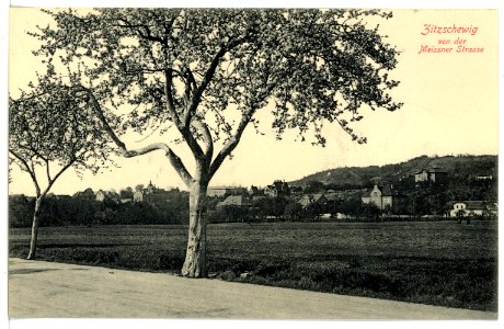 15674-Radebeul-1913-Zitzschewig - von der Meißner Straße-Brück & Sohn Kunstverlag