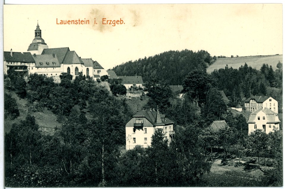 14262-Lauenstein-1912-Blick auf Lauenstein-Brück & Sohn Kunstverlag
