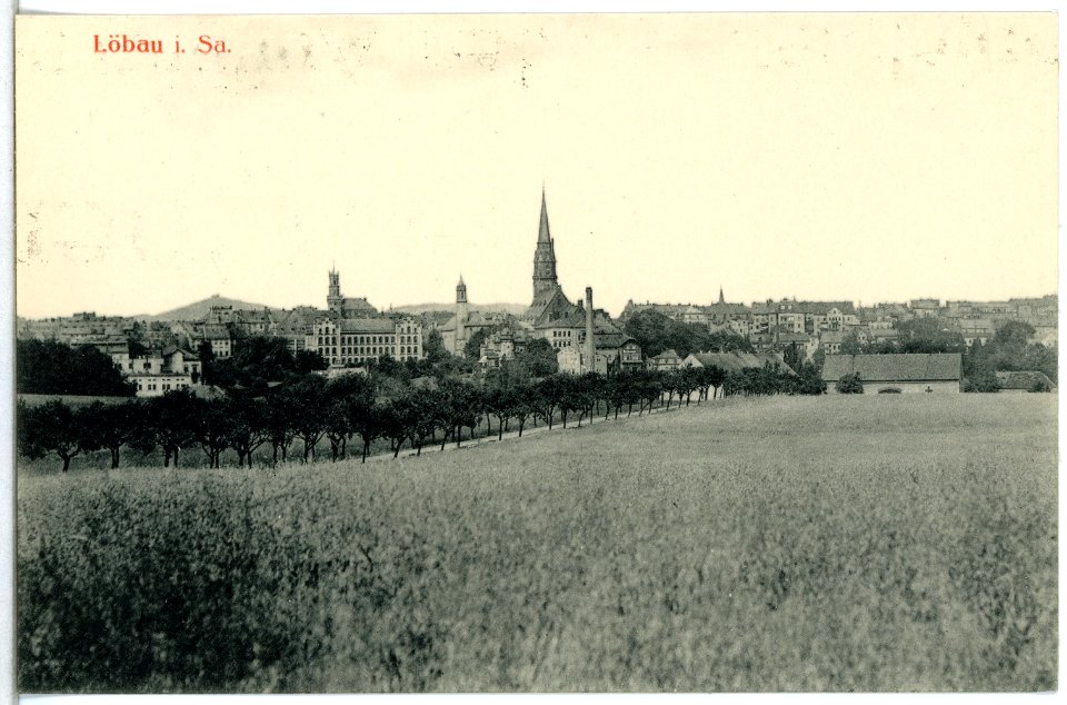 15109-Löbau-1912-Blick nach Löbau-Brück & Sohn Kunstverlag